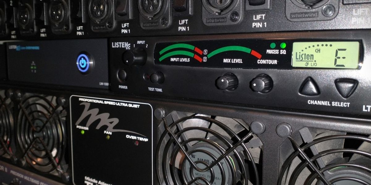 Listener Machine Listen Technologies’ wi-fi and RF assistive listening systems installed ...