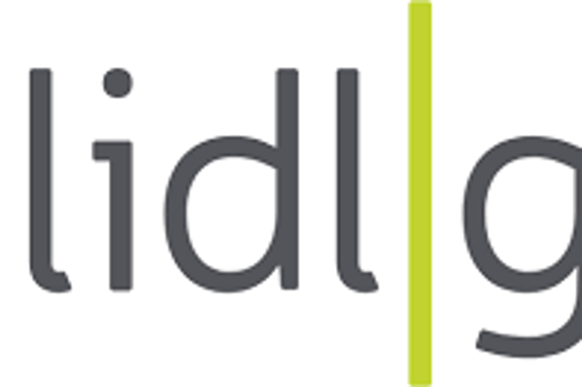 Logo reading "solid light" with a green vertical line separating the words.
