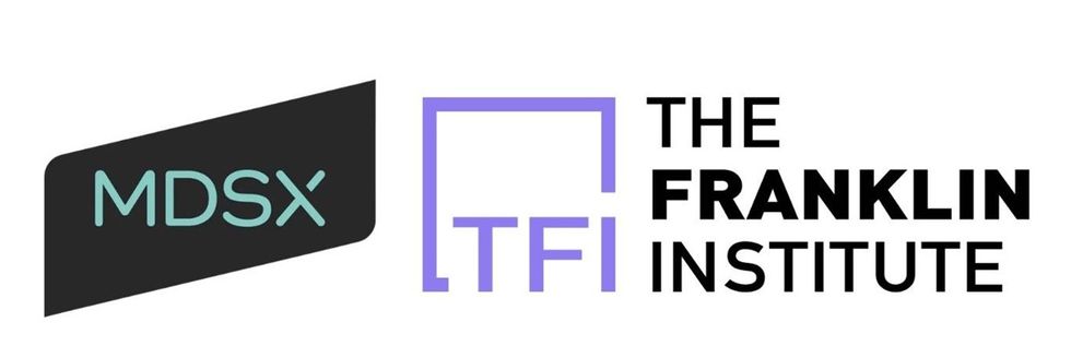Logos for MDSX and The Franklin Institute side by side.