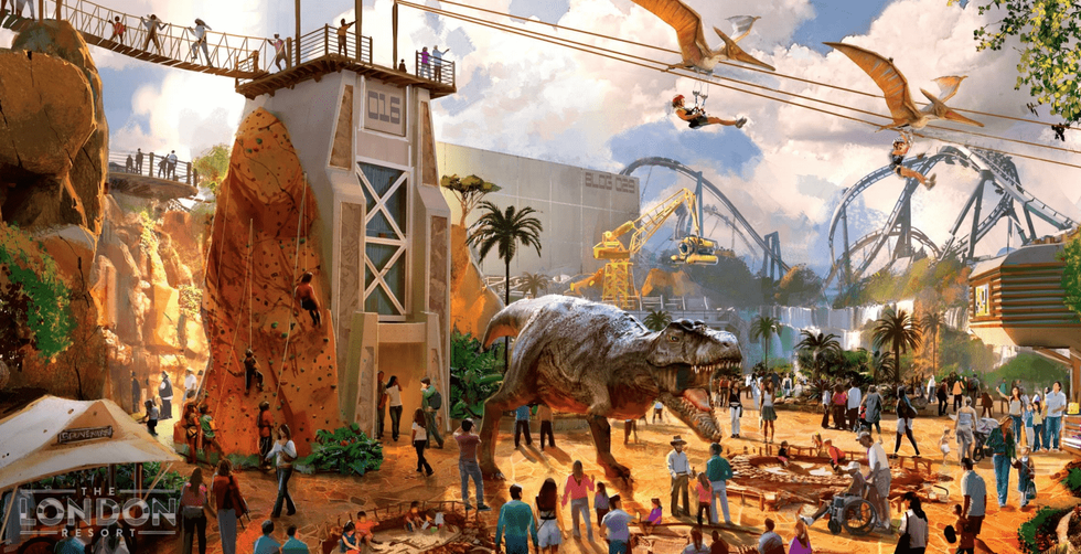 london resort dinosaurs
