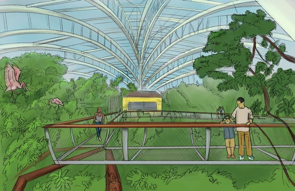 lorida aquarium_Wetlands Canopy Walk Rendering