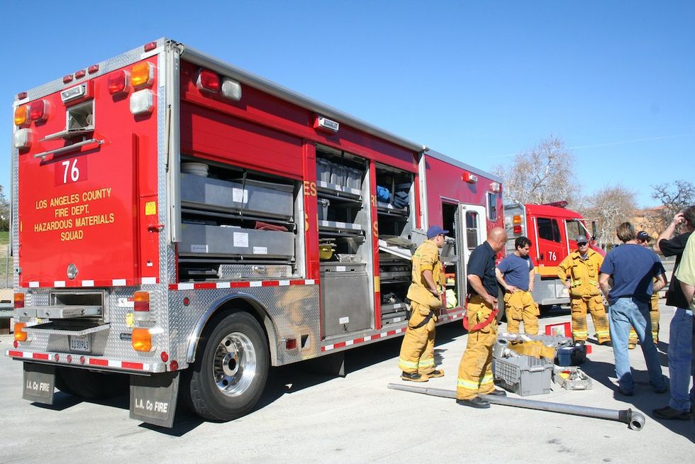 Los Angeles Fire Dept training Technifex