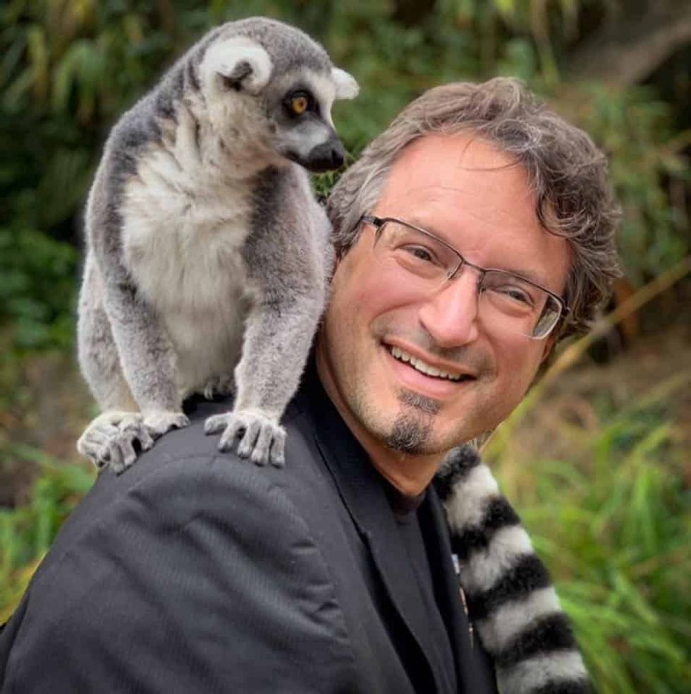 Louis Alfieri with Monkey