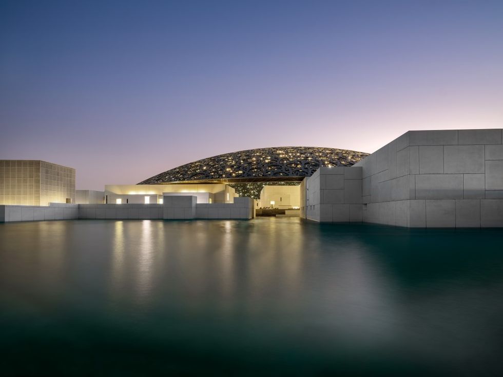Louvre Abu Dhabi at night courtesy Department of Culture and Tourism \u2013 Abu Dhabi Photo Yiorgis Yerolymbos