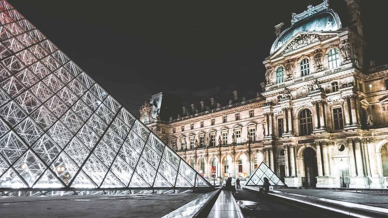 Louvre at night most visited museums