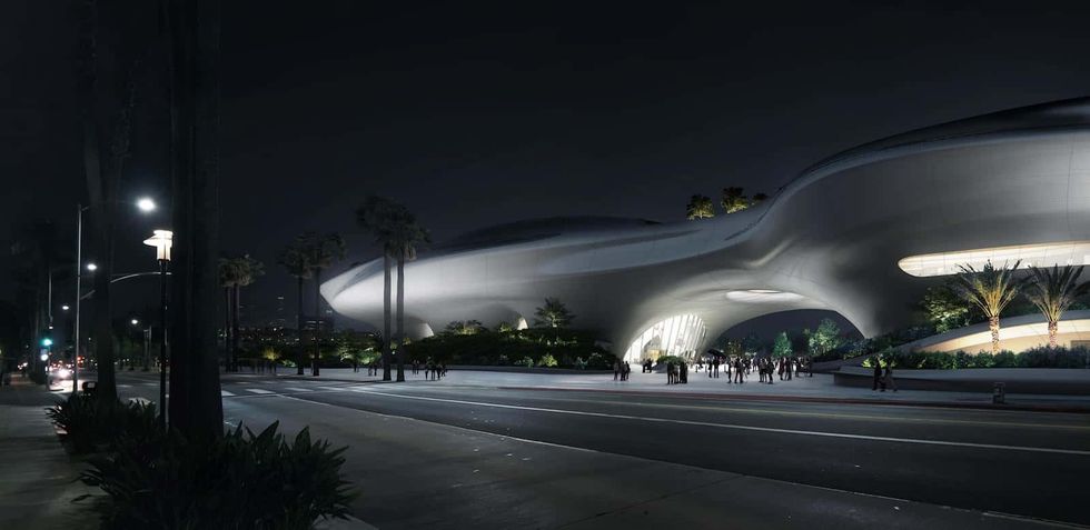 lucas museum of narrative art concept art night blooloop