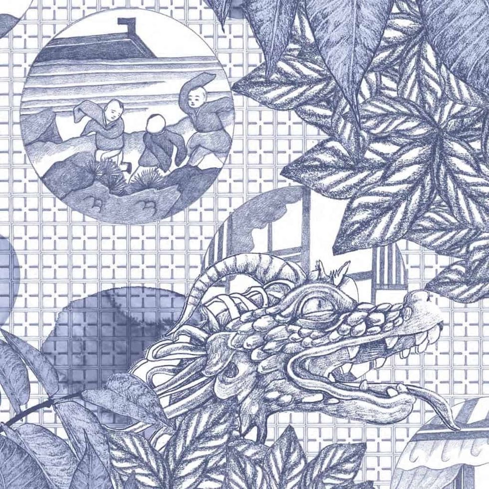 Lucille Clerc Illustration detail Burrell Collection