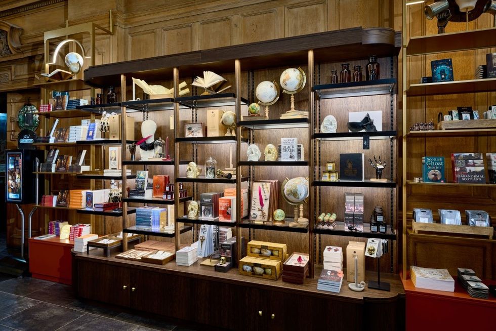 Lumsden retail space for The Real Mary King’s Close shelving courtesy Malcolm Cochrane