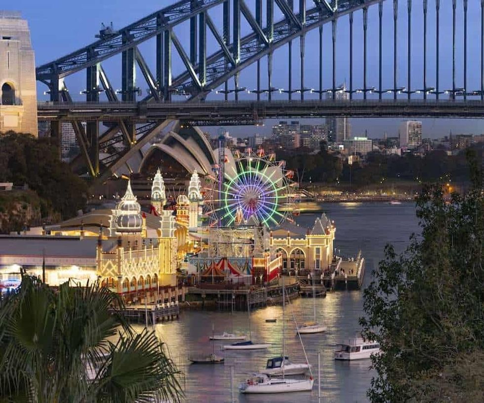 Luna Park Sydney View from Lavender Bay