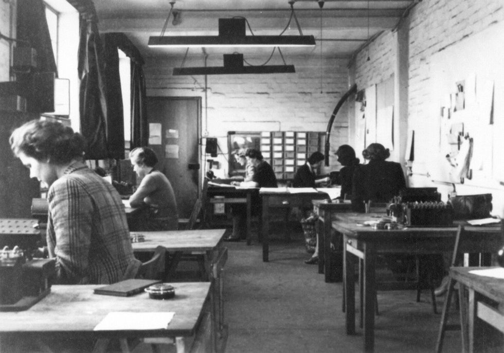 Machine Room, Hut 6, Block D, reproduced by kind permission, Director, GCHQ