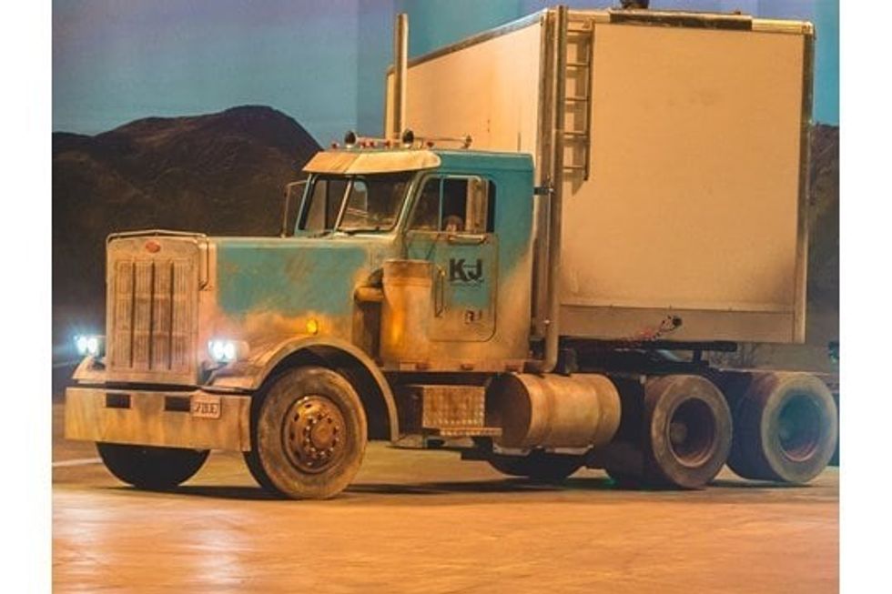 mack tractor from SEP stunt show