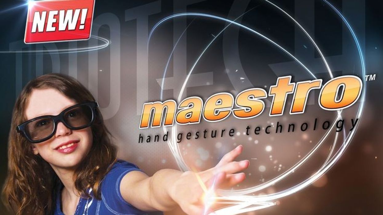maestro hand gesture technology from triotech Blooloop