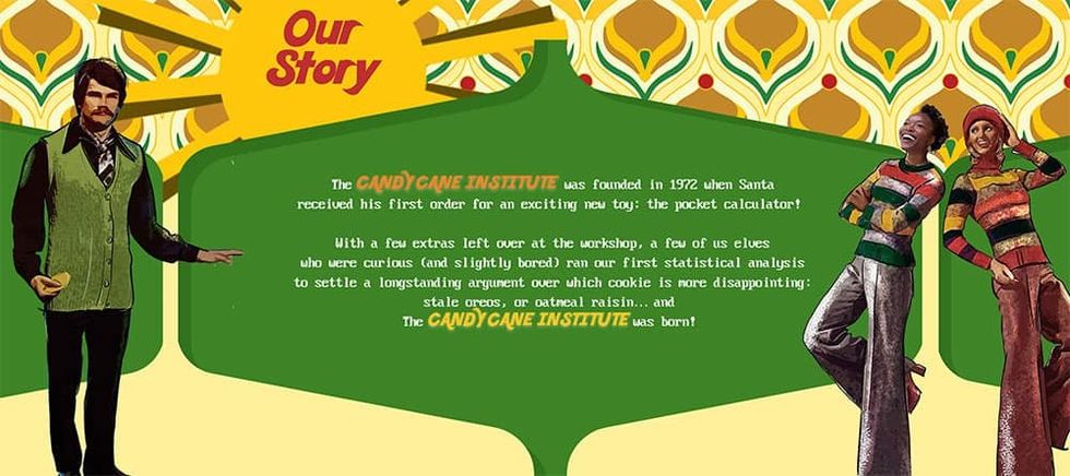 Mall of American online Santa Candy Cane Institute