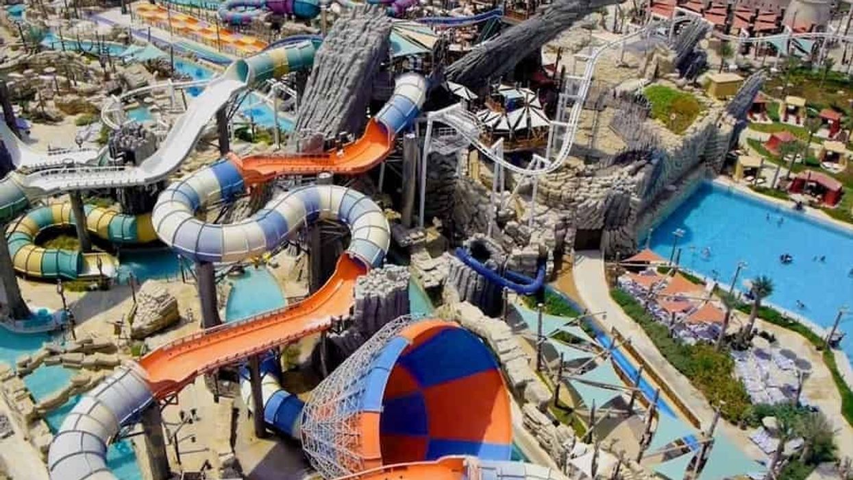 Mammoth water slide at Yas Waterworld by ProSlide