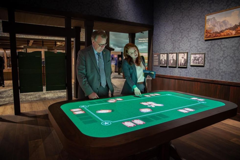 Marshals Museum poker table