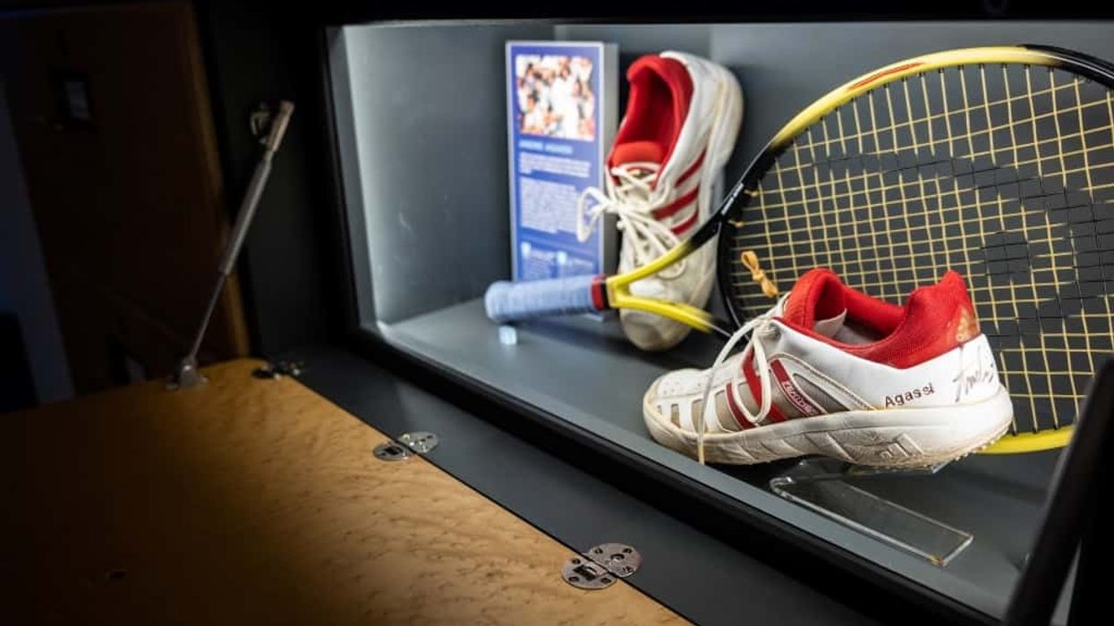 Mather & Co Wimbledon Lawn Tennis Museum Open Era Object Display
