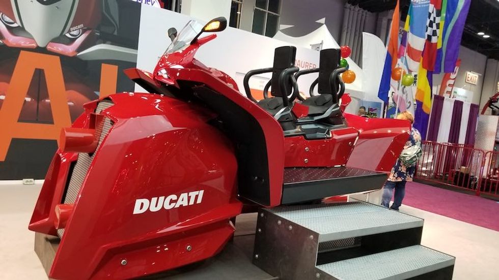 maurer ducati coaster car at iaapa trade show 2018.