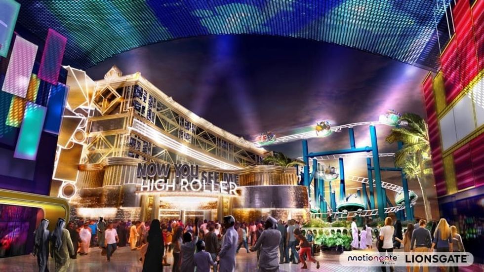 Maurer Now You See Me High Roller Motiongate Dubai Coaster