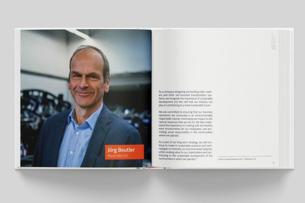 Maurer Rides releases sustainability report CEO