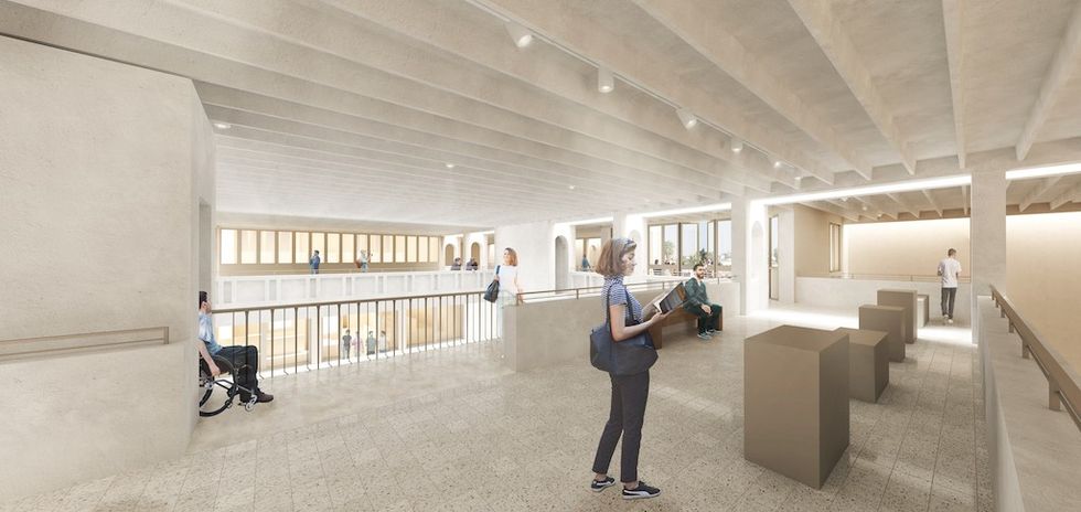 MCM Visual of the mezanine floor with view of the main entrance