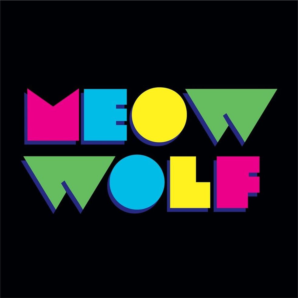 Meow Wolf black logo