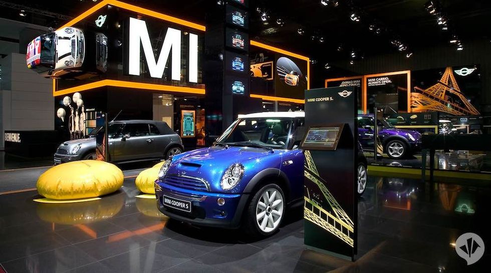 Mercedes Mini fair stand designs dan pearlman