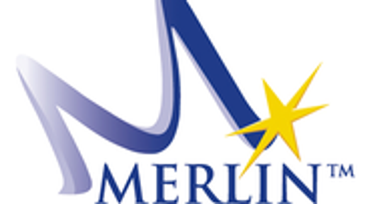 Merlin Entertainments logo with a blue "M" and yellow star.