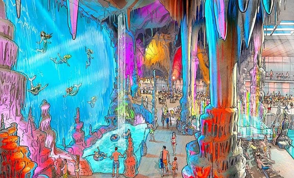 Mermaid Grotto at Rulantica waterpark Europa Park