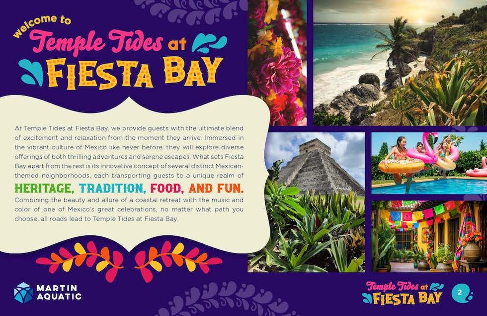 Mexican-themed resort promotion with vibrant attractions and diverse cultural experiences.