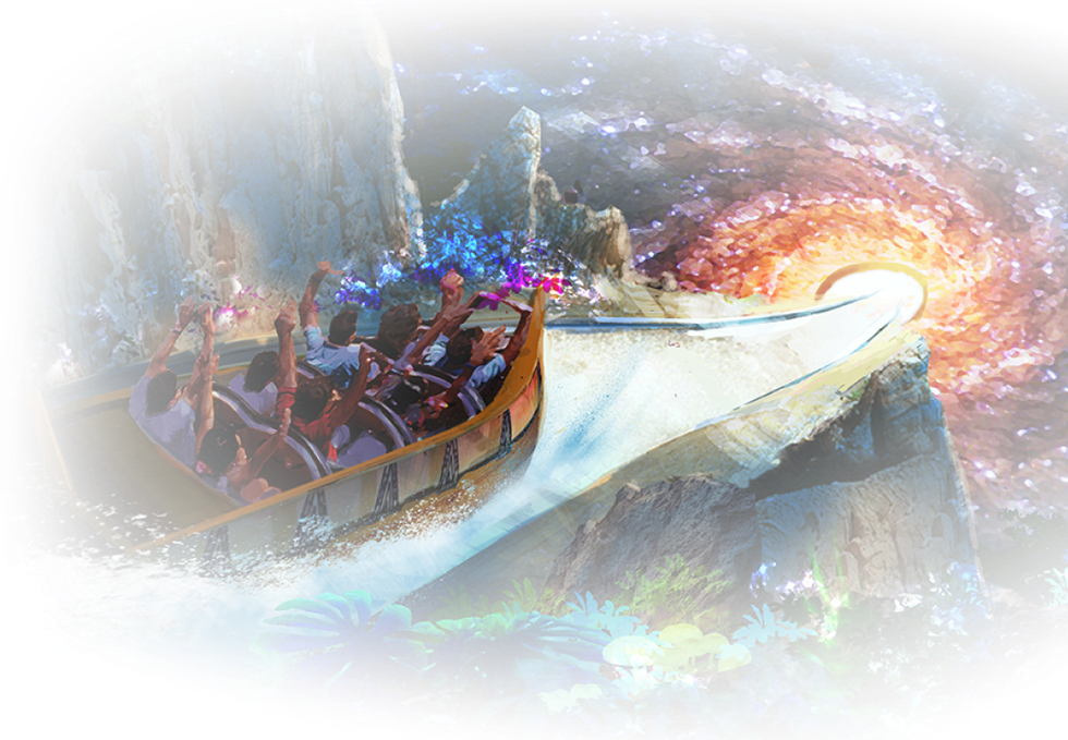 MI Concept flume ride concept art