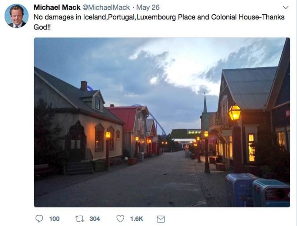 michael mack europa-park fire tweet damage scandinavia