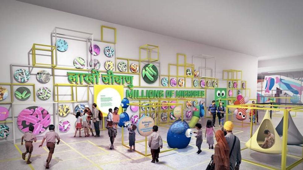 microbes exhibit at Dr. A. P. J. Abdul Kalam Science City India