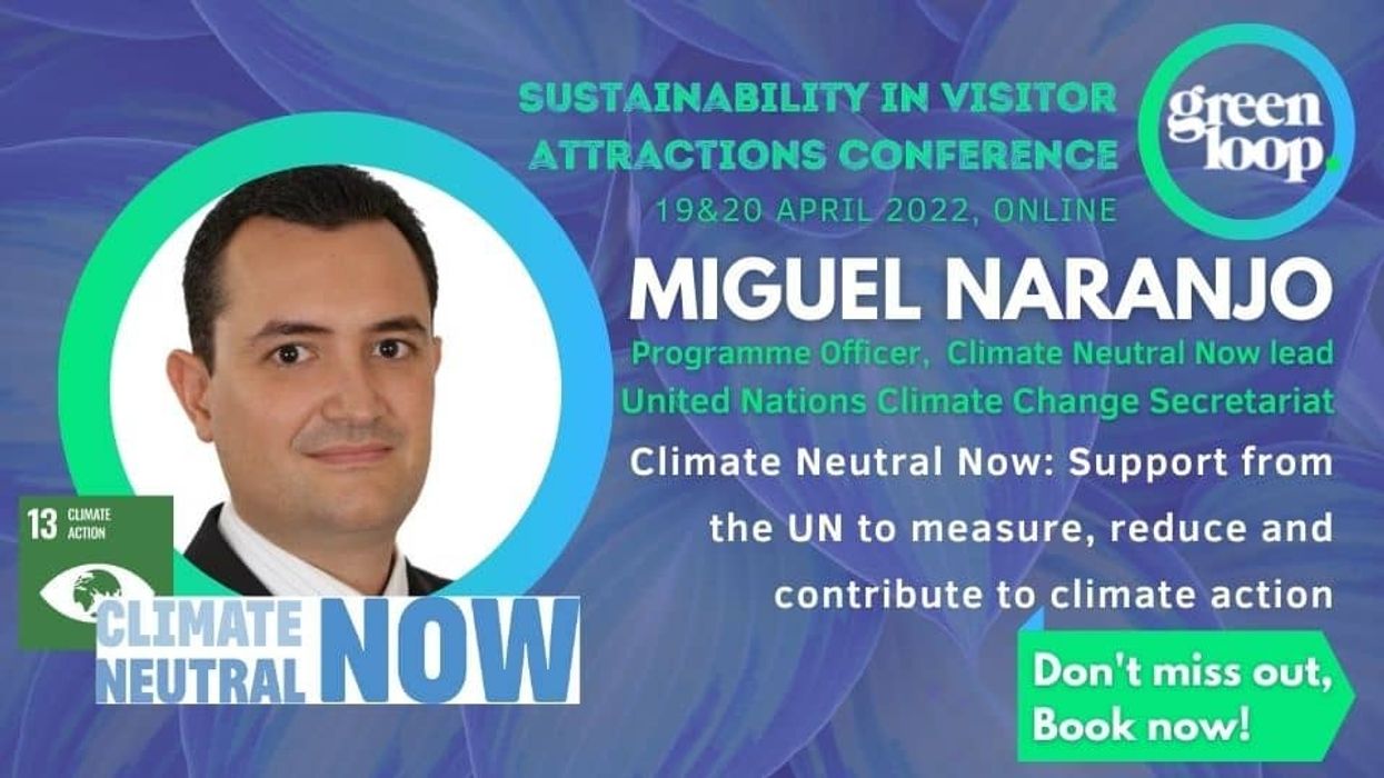 Miguel Naranjo UN Climate Neutral now to speak at greenloop