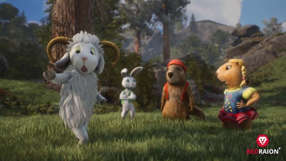 Miko and the Spell of the Stone Red Raion