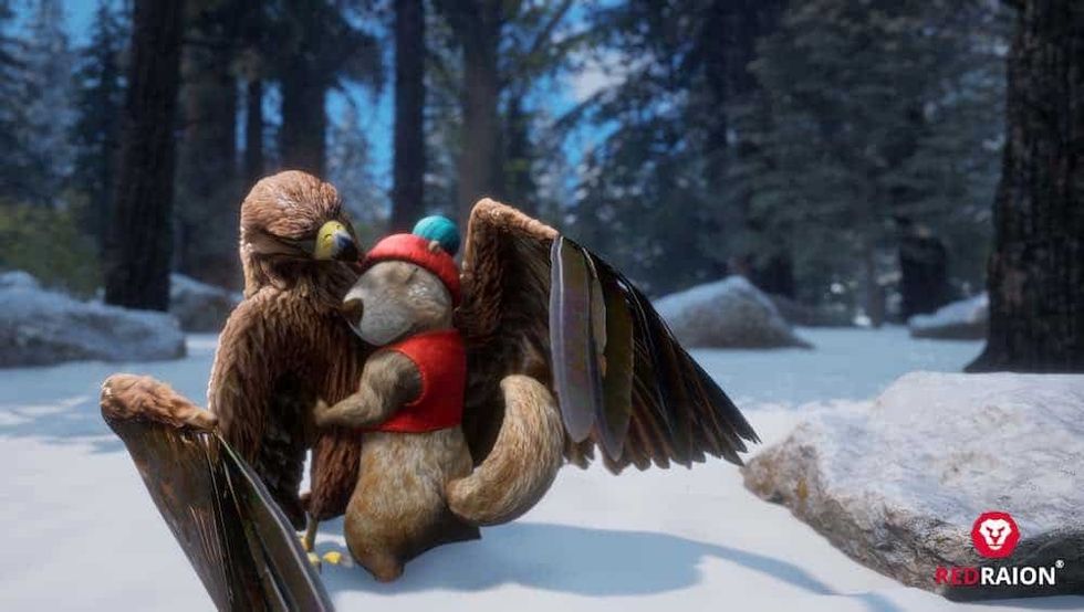 Miko and the Spell of the Stone Red Raion