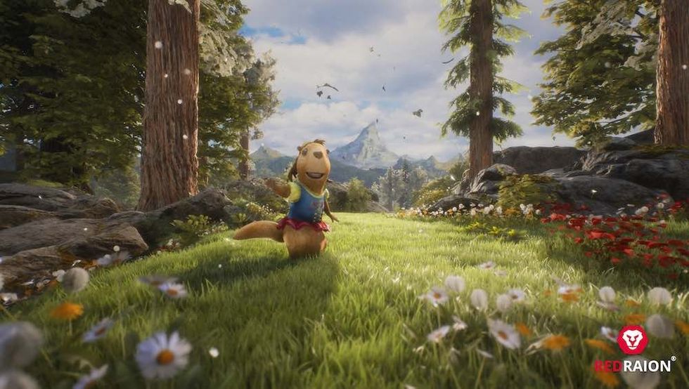 Miko and the Spell of the Stone Red Raion