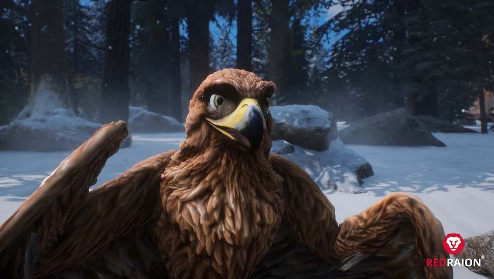 Miko and the Spell of the Stone Red Raion