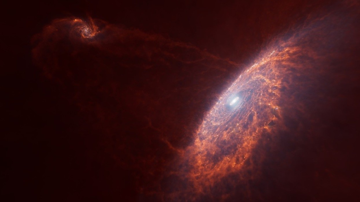 Milky Way collision with Sagittarius dwarf galaxy. Jon Parker / ©AMNH