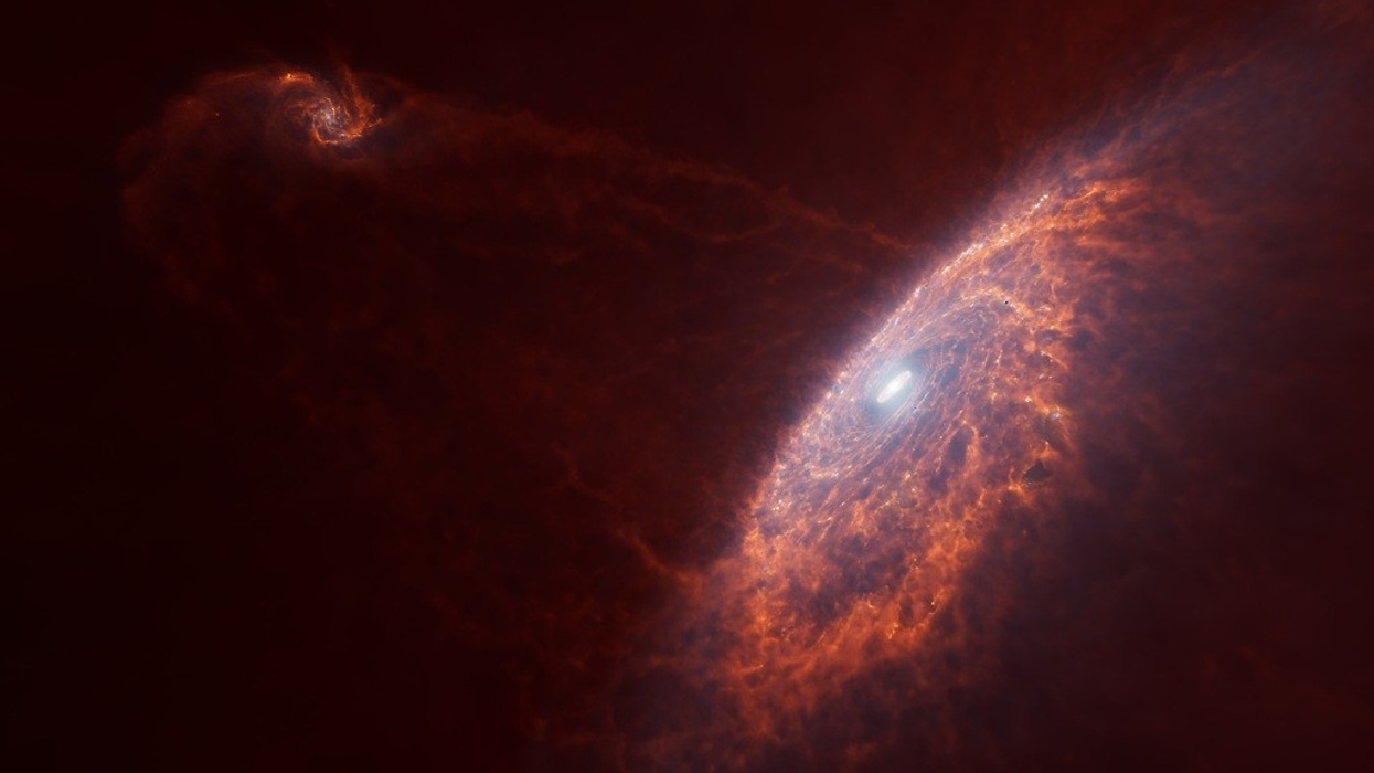 Milky Way collision with Sagittarius dwarf galaxy. Jon Parker / ©AMNH