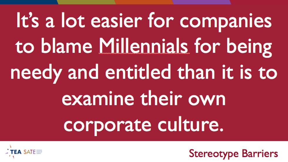 Millennial blame 4 JRA creative talent