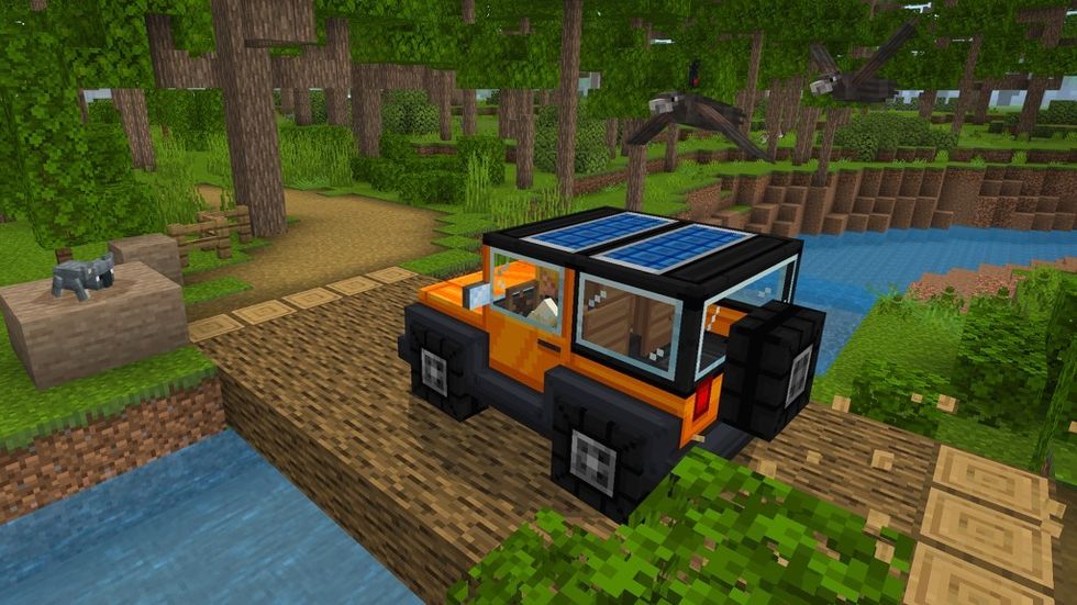 Minecraft Education Eco Detectives jeep