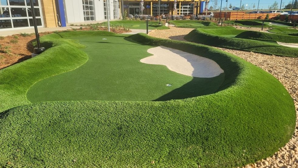 mini golf at Topgolf Ridgeland Greenspan