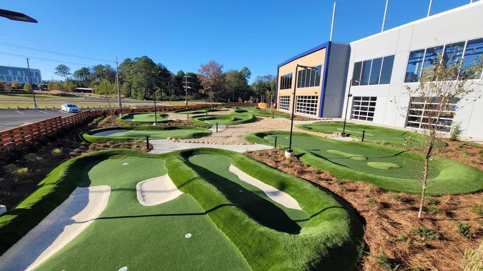 mini golf at Topgolf Ridgeland Greenspan