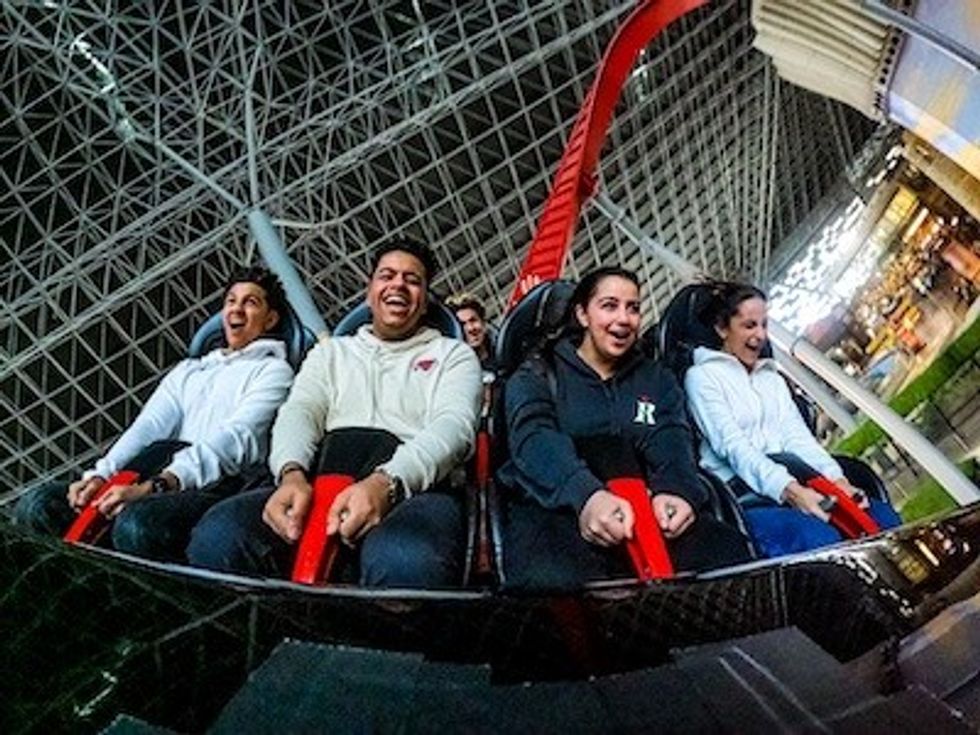 Mission Ferrari guests on ride