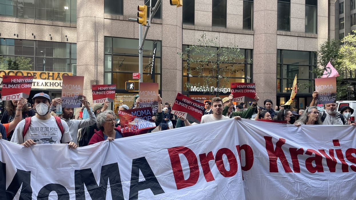 moma protest kravis