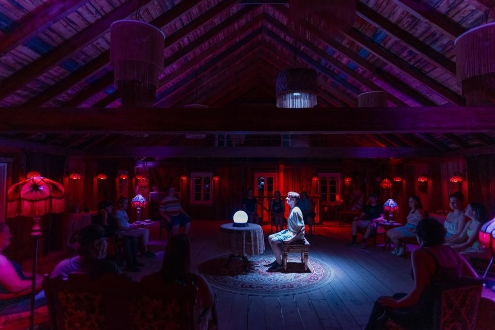 Moment Factory night-time living museum experience Village Parallèle