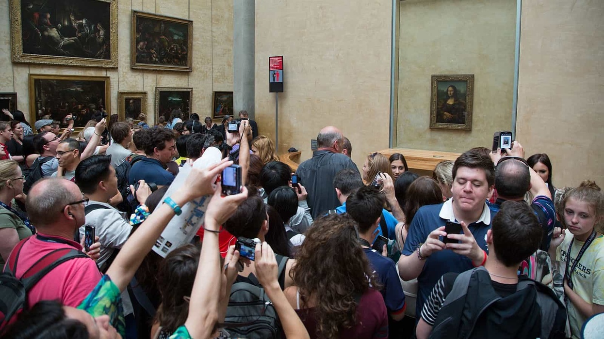 mona lisa crowds