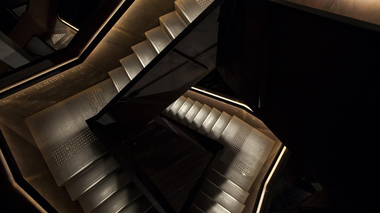 MONA museum-interior---corten-staircase