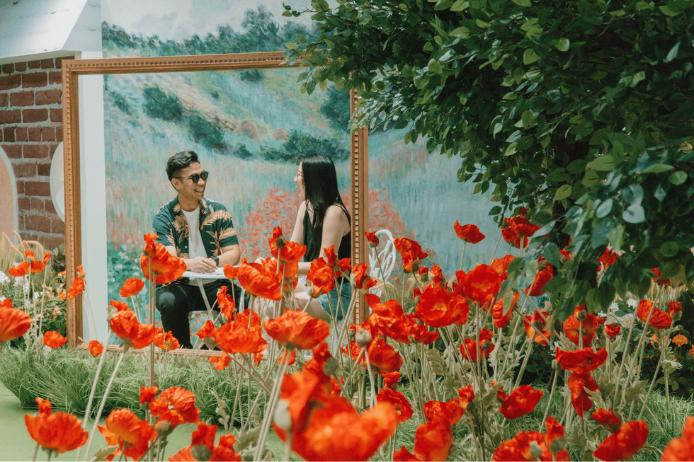 monet art experience singapore changi airport