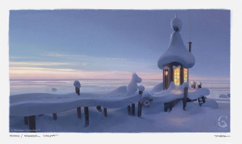 moomin midwinter snow